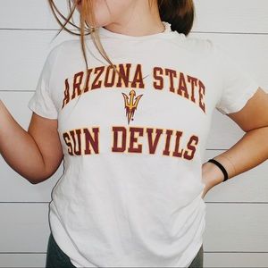 white champion arizona state university top